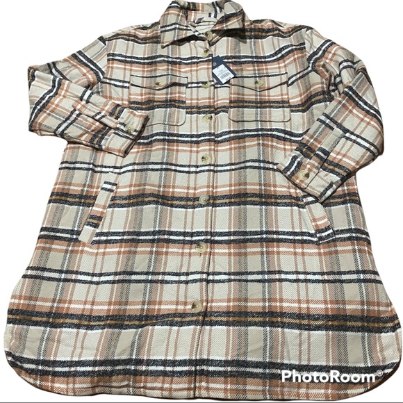 Womens Plaid Shirt Shacket Universal 